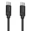 Hama Fabric USB-kaabel USB 2.0 1.5 m USB C Must