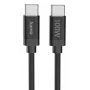 Hama Fabric USB-kaabel USB 2.0 3 m USB C Must