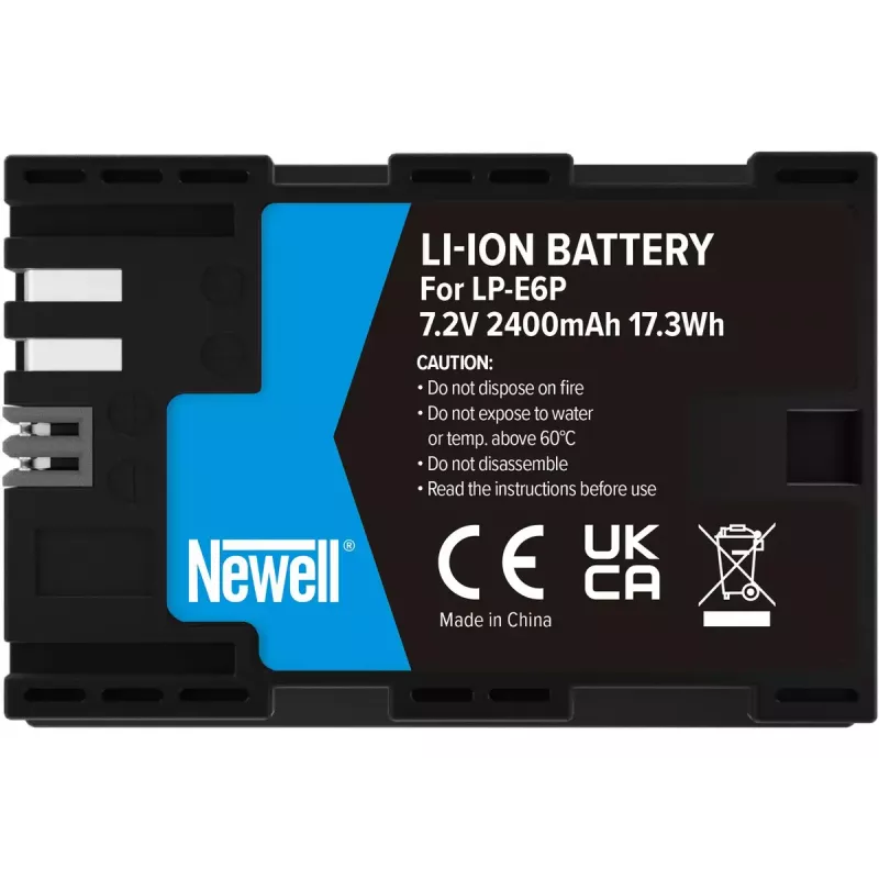 Aku Newell LP-E6P Canonile, 7,2 V 2000 mAh, laetav kaamera aku