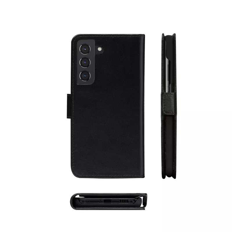 Rahakotiga ümbris dbramante1928 Lynge Samsung Galaxy S21+ jaoks (6,7 tolli, must) 3 kaarditaskuga