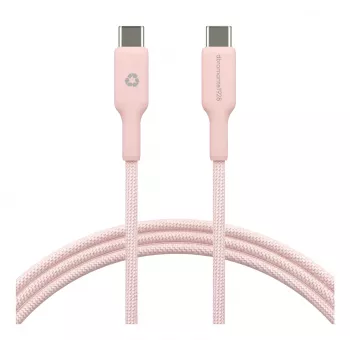 USB-C kuni USB-C kaabel d bramante CB20CCPI7206 — 1.5 m, roosa
