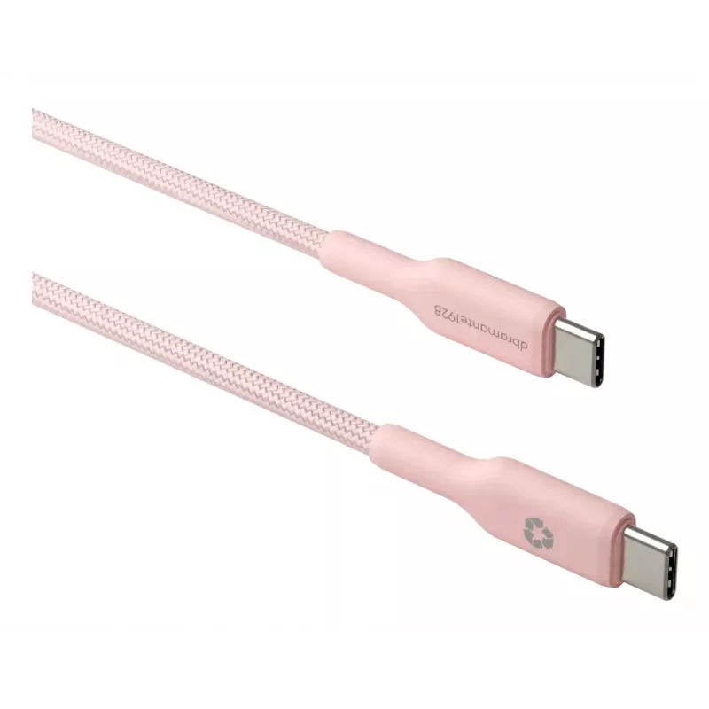 USB-C kuni USB-C kaabel d bramante CB20CCPI7206 — 1.5 m, roosa