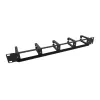 Equip 19-tolline rackile paigaldatav kaablihalduspaneel, must