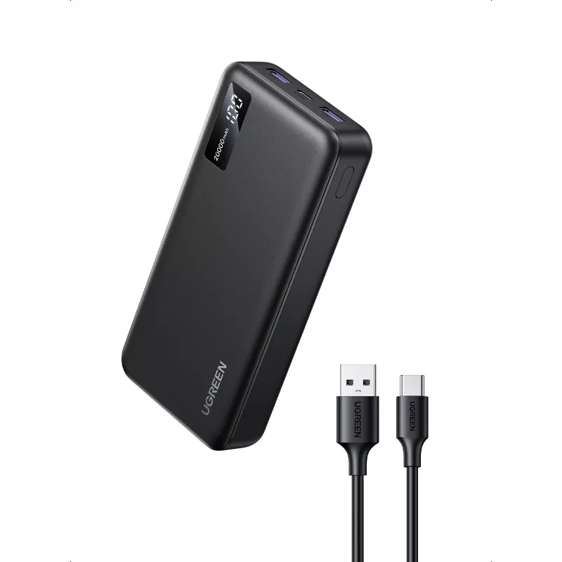Ugreen 25683 akupank 20000 mAh Must