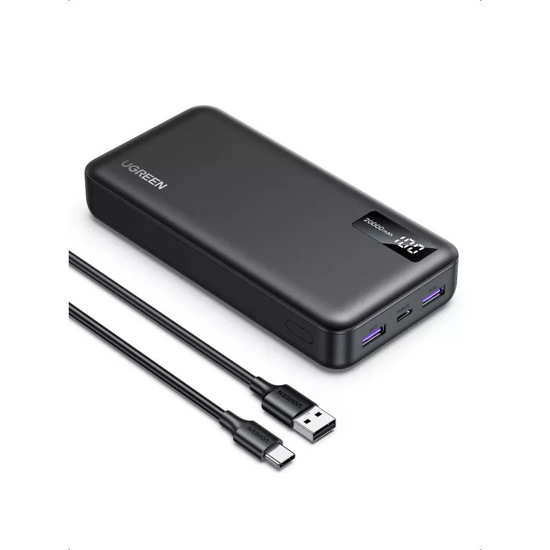 Ugreen 25683 akupank 20000 mAh Must