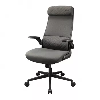 Kontori/mängutool Cougar Stryder — riidest iste ja seljatugi, hall, jalajälg 710×675 mm, kõrgus min 115 cm