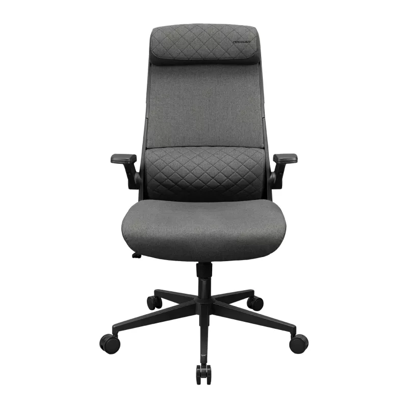 Kontori/mängutool Cougar Stryder — riidest iste ja seljatugi, hall, jalajälg 710×675 mm, kõrgus min 115 cm