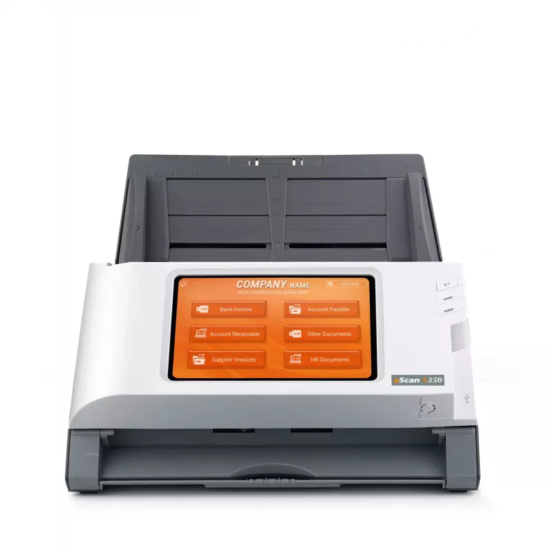 Plustek eScan A350 Enterprise ADF + käsitsietteandega skanner 600 x 600 DPI A4 Must, Valge