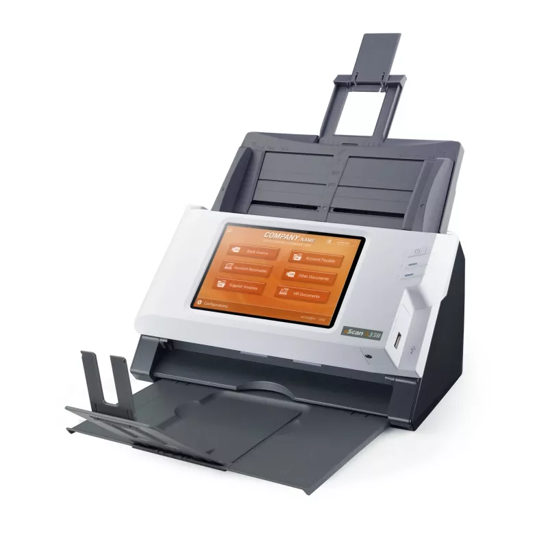 Plustek eScan A350 Enterprise ADF + käsitsietteandega skanner 600 x 600 DPI A4 Must, Valge