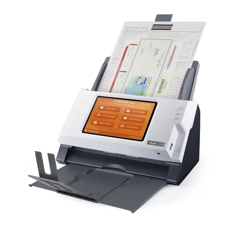 Plustek eScan A350 Enterprise ADF + käsitsietteandega skanner 600 x 600 DPI A4 Must, Valge