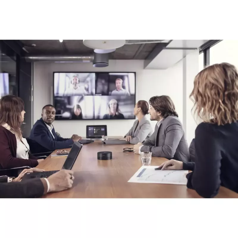 Group audio conferencing system EPOS EXPAND Capture 5 — omnidirectional mic, 20–8000 Hz, aluminium/plastik, Must, 123×315.6×53 mm