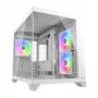 Mini Tower PC Case Cougar FV150 ARGB Valge — Micro-ATX / Mini-ITX, külgaken, 2x120mm + 1x120mm ventilaatorid, 2.5 tolli ja 3.5 tolli pesad