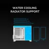 Mini Tower PC Case Cougar FV150 ARGB Valge — Micro-ATX / Mini-ITX, külgaken, 2x120mm + 1x120mm ventilaatorid, 2.5 tolli ja 3.5 tolli pesad