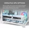 Mini Tower PC Case Cougar FV150 ARGB Valge — Micro-ATX / Mini-ITX, külgaken, 2x120mm + 1x120mm ventilaatorid, 2.5 tolli ja 3.5 tolli pesad