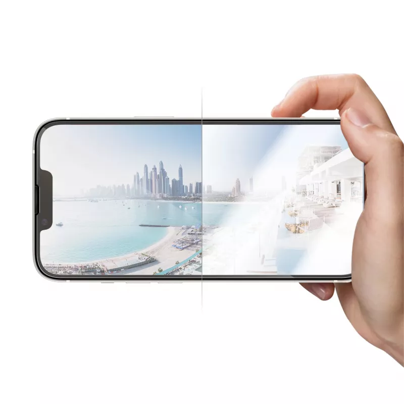 Ekraanikaitse PanzerGlass peegeldusvastane Apple iPhone 14 / 13 / 13 Pro jaoks — karastatud klaas, PET, ülilai liibuvus, EasyAligner