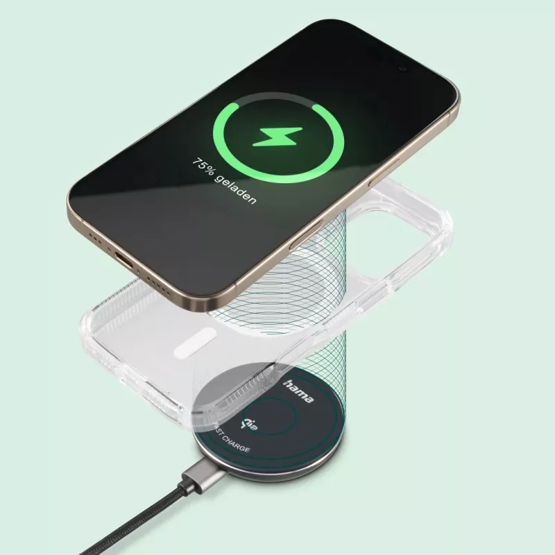 Hama 00201735 mobiilseadme laadija Nutitelefon Must USB Juhtmevaba laadimine Kiirlaadimine Siseruumides