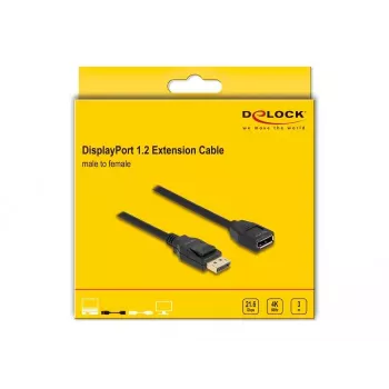DeLOCK DisplayPort 1.2 pikenduskaabel 4K 60 Hz 3 m