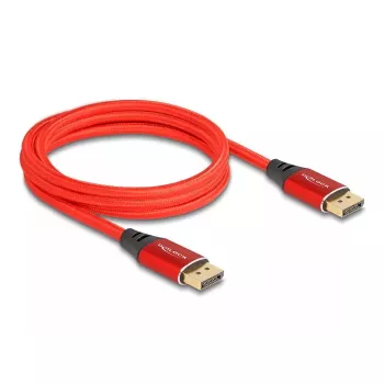 DeLOCK DisplayPort-kaabel 16K 60 Hz 2 m punane metall