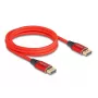 DeLOCK DisplayPort-kaabel 16K 60 Hz 2 m punane metall