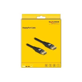 DeLOCK DisplayPort-kaabel 8K 60 Hz 2 m Must Metall