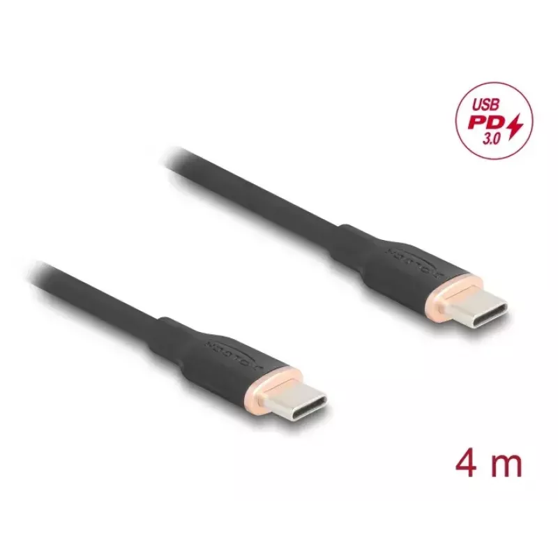 DeLOCK USB-kaabel USB 2.0 4m USB C must 81240