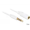Audio kaabel DeLOCK 3.5mm 5m Valge