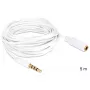 Audio kaabel DeLOCK 3.5mm 5m Valge