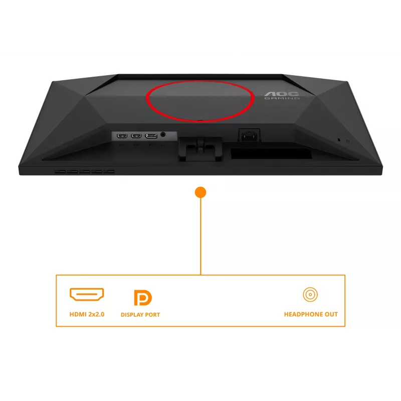 AOC G4 24G4ZRE arvutimonitor 60,5 cm (23,8 tolli) 1920 x 1080 pikslit Full HD LED must, punane