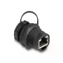 DeLOCK RJ45 Cat.6A ühendusadapter tihenduskorgiga IP67 tolmu- ja veekindel