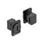 Paneelipesa DELOCK 86786, paneelikinnitusega pesa, must, 25,4×29,6×31,4 mm