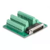 DeLOCK D-Sub HD 44 kontaktiga isane pistik klemmiplokile DIN-liistule 84x86x30mm