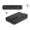 DeLOCK USB-lüliti 4 x seade 2 x host 5 Gbps Must