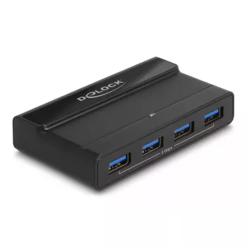 DeLOCK USB-lüliti 4 x seade 2 x host 5 Gbps Must