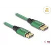 DeLOCK DisplayPort kaabel 16K 60 Hz 1 m roheline metall