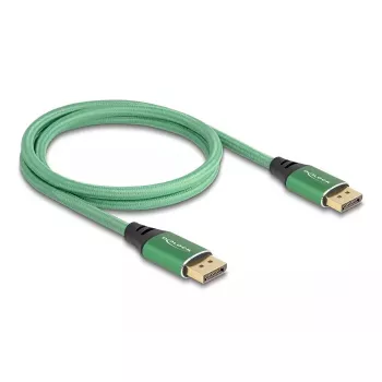 DeLOCK DisplayPort kaabel 16K 60 Hz 1 m roheline metall