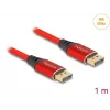 DeLOCK DisplayPort-kaabel 16K 60 Hz 1 m punane metall