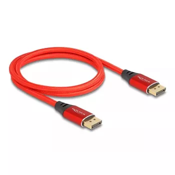 DeLOCK DisplayPort-kaabel 16K 60 Hz 1 m punane metall