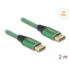 DeLOCK DisplayPort kaabel 16K 60 Hz 2 m roheline metall