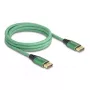 DeLOCK DisplayPort kaabel 16K 60 Hz 2 m roheline metall