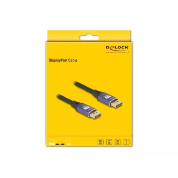 DeLOCK DisplayPorti kaabel 8K 60 Hz 2 m lilla metallist