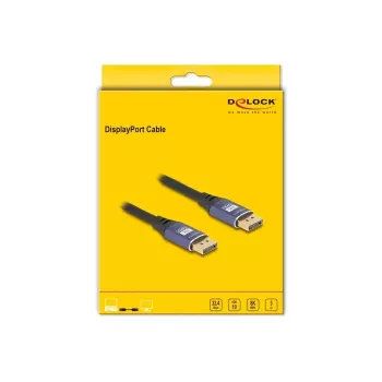 DeLOCK DisplayPort-kaabel 8K 60 Hz 3 m lilla metallist