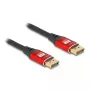 DeLOCK DisplayPort-kaabel 8K 60 Hz 5 m punane metall