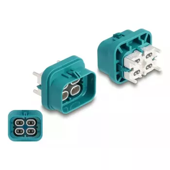 DeLOCK HDMTD neljakordne pistik PCB-le, kaitseaste IP67 IP69K