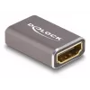 DeLOCK HDMI adapter emane-emane 8K 60 Hz hall metall