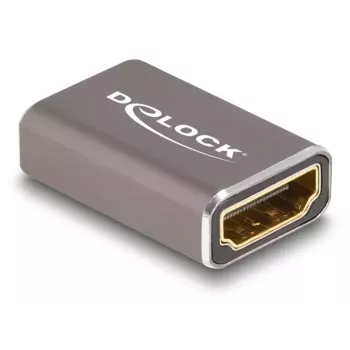 DeLOCK HDMI adapter emane-emane 8K 60 Hz hall metall