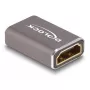 DeLOCK HDMI adapter emane-emane 8K 60 Hz hall metall