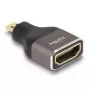 DELOCK HDMI-adapter Micro-D isane -> A emane 8K 60 Hz hall metall