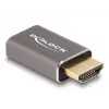 DeLOCK HDMI-adapter isane-emane 8K 60 Hz hall metall