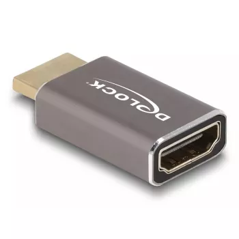 DeLOCK HDMI-adapter isane-emane 8K 60 Hz hall metall