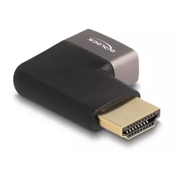 DeLOCK HDMI-adapter isane-emane 90° paremale nurga all 8K 60 Hz hall metallist